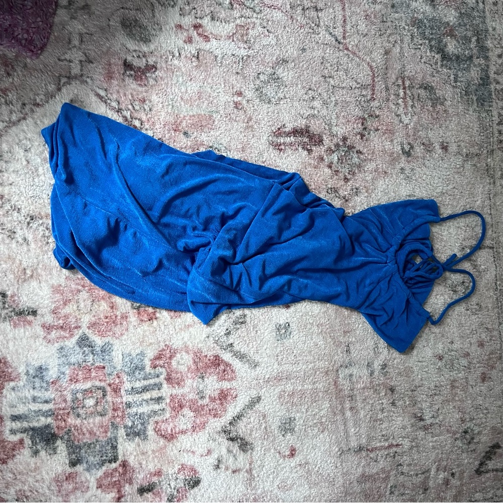 Peppermayo Your Revolution Cobalt Blue Midi Dress - Picture 4 of 4